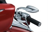 Kuryakyn Teardrop Mirrors 1707 Mirrors, Teardrop, Custom, Convex, Manual, Aluminum, Chrome, 5.000 in. Width, 2 in. Height, Pair thumbnail 1