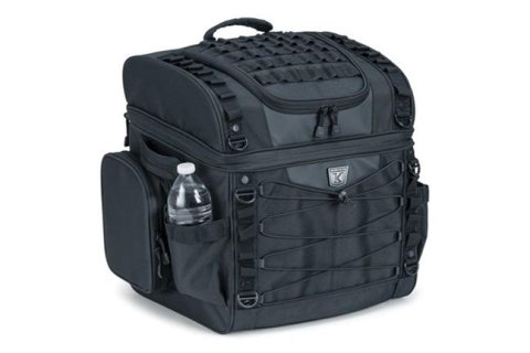 Kuryakyn Momentum Vagabond Bags 5285 Saddle Bag, Vagabond, Sissy Bar, 1,200 Denier, Black, Universal, Each thumbnail 3