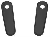 Kuryakyn Passenger Floorboard Block-Off Plates 9397 Floor Board Component, Plate, Gloss Black, Harley-Davidson®, Kit thumbnail 1