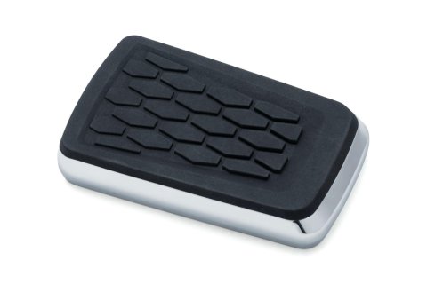 Kuryakyn Hex Brake Pedal Pads 5914 Pad, Hex, Aluminum/Rubber, Chrome, Harley-Davidson®, Each thumbnail 2