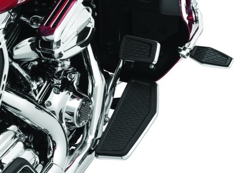 Kuryakyn Hex Brake Pedal Pads 5914 Pad, Hex, Aluminum/Rubber, Chrome, Harley-Davidson®, Each thumbnail 5