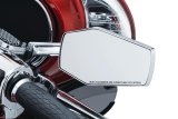 Kuryakyn Hex Mirrors 5918 Side View Mirrors, Hex, Flat Glass, Manual, Unique Shape, Aluminum, Chrome, Pair thumbnail 1