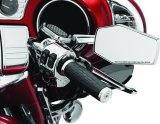 Kuryakyn Hex Mirrors 5918 Side View Mirrors, Hex, Flat Glass, Manual, Unique Shape, Aluminum, Chrome, Pair thumbnail 5