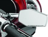 Kuryakyn Hex Mirrors 5918 Side View Mirrors, Hex, Flat Glass, Manual, Unique Shape, Aluminum, Chrome, Pair thumbnail 6