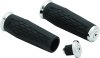 Kuryakyn Hex Grips 5926 Grips, Hex, Aluminum, Chrome, Twist Throttle Compatible, 1 in. Bar Diameter, Universal, Pair thumbnail 6