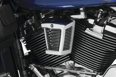 Kuryakyn Hypercharger ES Horn Covers 7496 HYPERCHARGER HORN CVR CHR thumbnail 1