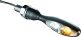 Kuryakyn Kellermann Micro 1000 Collection Turn Signals 2531 Signal, 1000, LED, Clear Lens, White/Amber Light, Black Housing, Each thumbnail 2