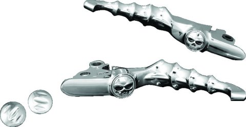 Kuryakyn Zombie Levers 1058 Levers, Aluminum, Chrome, Harley-Davidson®, Pair thumbnail 2