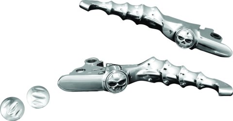 Kuryakyn Zombie Levers 1058 Levers, Aluminum, Chrome, Harley-Davidson®, Pair thumbnail 3