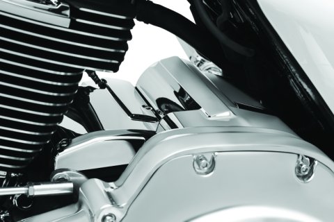 Kuryakyn Starter Covers 6416 Covers, Aluminum, Chrome, Smooth, Harley-Davidson®, Each thumbnail 5