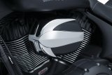 Kuryakyn Vantage Air Cleaners 9270 Cleaner, Vintage, Tear Drop, Aluminum, Black/Chrome, Indian, Each thumbnail 1