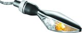 Kuryakyn Kellermann Micro Rhombus Collection Turn Signals 2538 Signal, Rhombus, LED, Clear Lens, White/Amber Light, Chrome Housing, Each thumbnail 3
