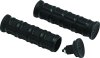 Kuryakyn Dillinger Grips 6677 Grips, Dillinger, Rubber/Aluminum, Satin Black, Twist Throttle Compatible, 1 in. Bar Diameter, Universal, Pair thumbnail 4