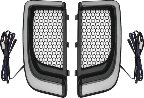 Kuryakyn Tracer LED Fairing Lower Grilles 5064 TRACER LWR FAIRING GRLL BLK thumbnail 1