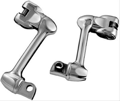Kuryakyn Adjustable Lockable Offsets 4557 Foot Peg Adjuster, Steel, Chrome, 4 in. Adjustment, Pair thumbnail 3