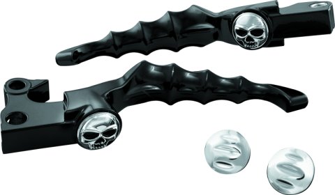 Kuryakyn Zombie Levers 1091 Brake and Clutch Lever, Zombie, Aluminum, Black Powdercoat, Pair thumbnail 3