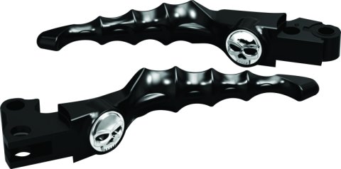 Kuryakyn Zombie Levers 1091 Brake and Clutch Lever, Zombie, Aluminum, Black Powdercoat, Pair thumbnail 4