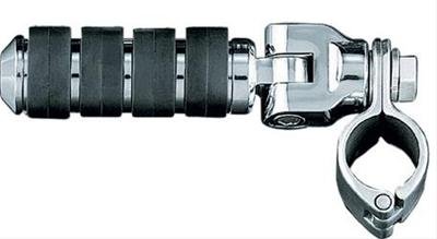 Kuryakyn ISO Pegs 8032 Foot Pegs, ISO, Highway, Small Style, Steel, Chrome, Mounts, Clevis, 1 1/4 in. Magnum Quick Clamps, Kit thumbnail 1