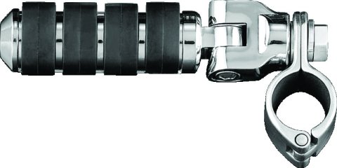 Kuryakyn ISO Pegs 8032 Foot Pegs, ISO, Highway, Small Style, Steel, Chrome, Mounts, Clevis, 1 1/4 in. Magnum Quick Clamps, Kit thumbnail 2