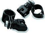 Kuryakyn Peg Mount with Magnum Quick Clamps 7572 Foot Mounts, Steel, Black, Clamps, Pair thumbnail 2
