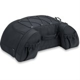 Kuryakyn Momentum Hitchhiker Trunk Rack Bags 5281 Bags, Hitchhiker, 1,200 Denier, Black, Universal, Each thumbnail 1