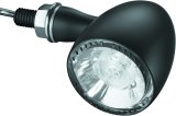 Kuryakyn Kellermann Bullet 1000 Marker Lights 2555 Light, 1000, 1.500 in. Diameter, LED, Red Lens, Amber/Red LED, Diecast, Satin Black, Each thumbnail 2