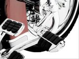 Kuryakyn Longhorn Highway Pegs 4575 Motorcycle Foot Pegs, Longhorn, Steel, Chrome, Offset Mounts, 1 1/4 in. Magnum Quick Clamps, Pair thumbnail 1