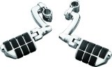 Kuryakyn Longhorn Highway Pegs 4575 Motorcycle Foot Pegs, Longhorn, Steel, Chrome, Offset Mounts, 1 1/4 in. Magnum Quick Clamps, Pair thumbnail 3
