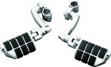 Kuryakyn Longhorn Highway Pegs 4575 Motorcycle Foot Pegs, Longhorn, Steel, Chrome, Offset Mounts, 1 1/4 in. Magnum Quick Clamps, Pair thumbnail 4