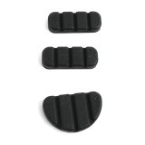Kuryakyn Replacement Brake Pedal Pad Rubbers 8081 Rubbers, Black, Harley-Davidson®, Set of 3 thumbnail 1