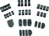 Kuryakyn Replacement Brake Pedal Pad Rubbers 8081 Rubbers, Black, Harley-Davidson®, Set of 3 thumbnail 2
