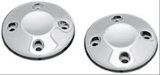 Kuryakyn Grip End Caps 6243 Caps, Aluminum, Chrome, Pair thumbnail 1