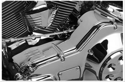 Kuryakyn Inner Primary Covers 8294 Covers, Steel, Chrome, Bolts Included, Harley-Davidson®, Kit thumbnail 1