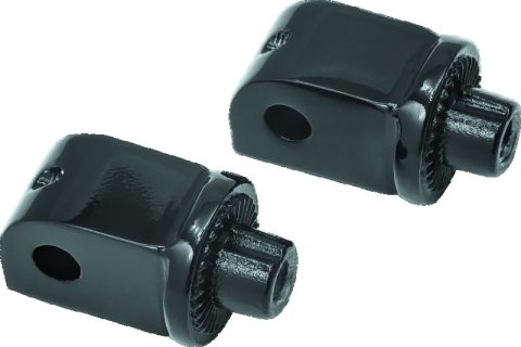 Kuryakyn Tapered Peg Adapters 8869 Foot Adapters, Steel, Black, Big Dog, Pair thumbnail 2