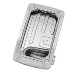 Kuryakyn Nova Curved Side-Mount License Plate Holders 3192 Mounting Bracket, Horizontal Mount, Aluminum, Chrome Plated, LED lighted, Universal, Each thumbnail 2