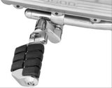 Kuryakyn ISO Pegs 7976 Foot Pegs, ISO, Highway, Dually Style, Steel, Chrome, Offset Mounts, 1 in. Magnum Quick Clamps, Kit thumbnail 1