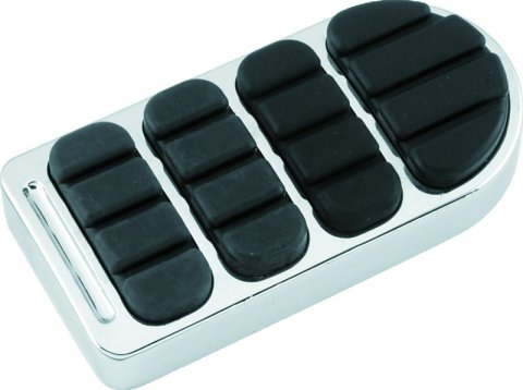 Kuryakyn Longhorn ISO Brake Pedal Pads 8044 Pads, Longhorn, Steel, Chrome, Harley-Davidson®, Each thumbnail 2