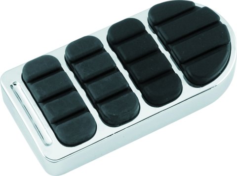 Kuryakyn Longhorn ISO Brake Pedal Pads 8044 Pads, Longhorn, Steel, Chrome, Harley-Davidson®, Each thumbnail 3