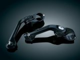 Kuryakyn Adjustable Tour-Tech Long Cruise Mounts 7575 Foot Peg Mounts, Mounts, Adjustable, Steel, Black, Pair thumbnail 1