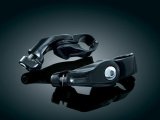 Kuryakyn Adjustable Tour-Tech Short Cruise Mounts 7574 Foot Peg Mounts, Mounts, Adjustable, Steel, Black, Pair thumbnail 1