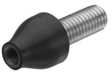 Kuryakyn Kellermann Signal Adapters and Mounts 2566 Mount, Rubber, Black, 8mm Threads, 20mm Thread Length, Each thumbnail 1