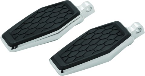 Kuryakyn Hex Pegs 5904 Foot Pegs, Hex, Aluminum/Rubber, Chrome, Harley-Davidson®, Pair thumbnail 2