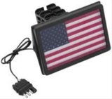Kuryakyn LED Accent Lights 424893 Security & Transport Freedom Flag Hitch Cover FREEDOM FLAG HITCH CVR BLK thumbnail 1