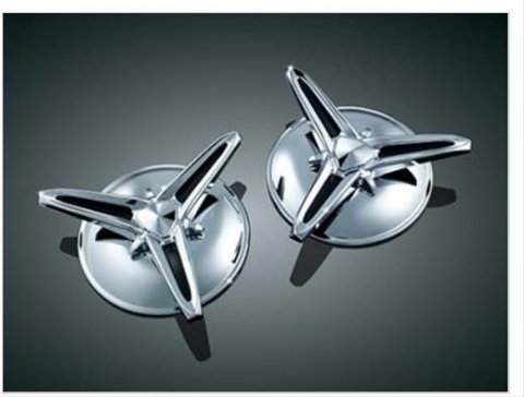 Kuryakyn Center Caps for 2009-2013 FLHTCUTG TRI GLIDE ULTRA CLASSIC, 2010-2011 FLHXXX STREET TRIKE - 1243 KNOCK-OFF CENTER CAPS thumbnail 3