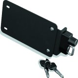 Kuryakyn Universal Helmet Locks 4248 Lock, Black, Two Keys, Will Not Fit Curved or Swept/Lone Eagle Plate Frames, Kit thumbnail 2