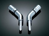 Kuryakyn Mirror Stem Extenders 1444 Extenders, Steel, Chrome Plated, Pair thumbnail 1