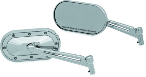 Kuryakyn Heavy Industry Mirrors 1736 Side View Mirrors, HEAVY INDUSTRY MIRRORS CHR thumbnail 2