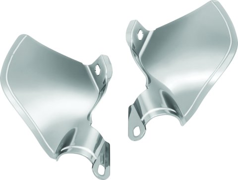 Kuryakyn Saddle Shields Heat Deflectors 5789 Engine Shields, Deflectors, Seat Front Edge Location, Reflective Smoke, Harley-Davidson®, Pair thumbnail 1