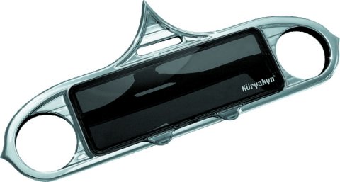 Kuryakyn Stereo Accents 3765 Motorcycle Accent, ABS Plastic, Chrome Finish, Self Adhesive, Harley-Davidson® thumbnail 1