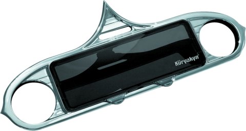 Kuryakyn Stereo Accents 3765 Motorcycle Accent, ABS Plastic, Chrome Finish, Self Adhesive, Harley-Davidson® thumbnail 2